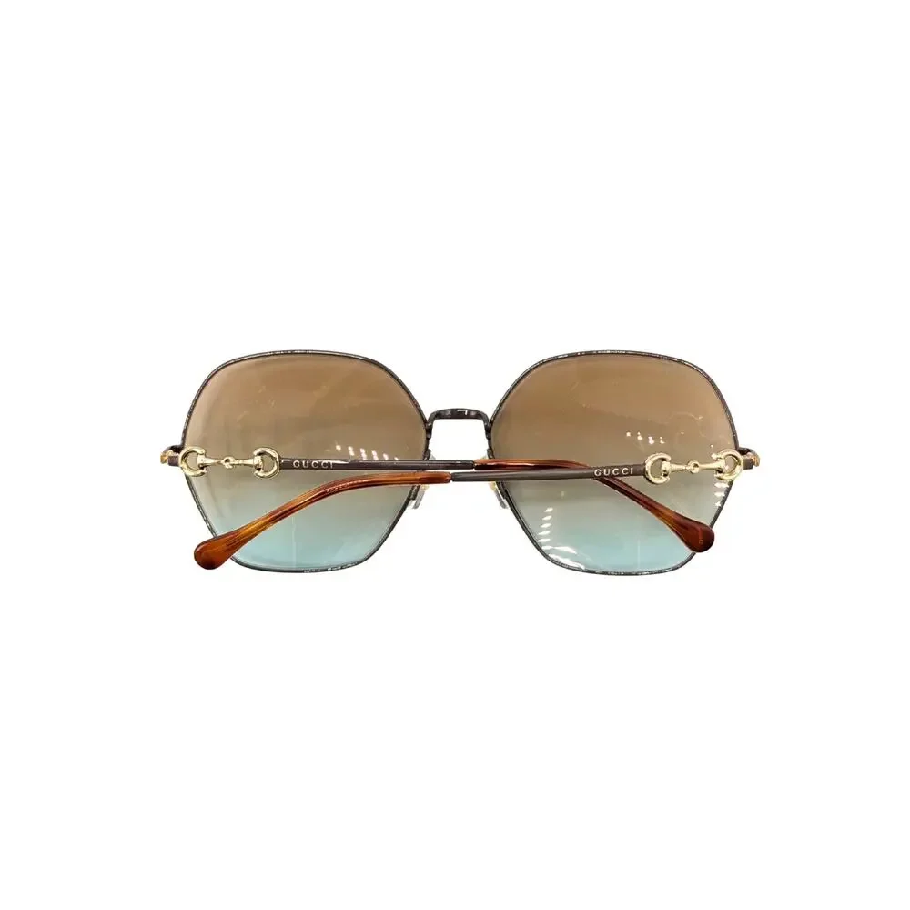 Gucci Horsebit Gold Gradient Sunglasses GG1335s